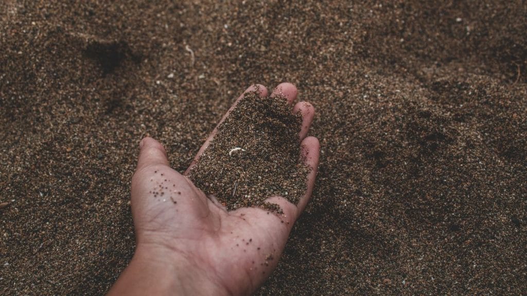 It helps sandy soil hold water