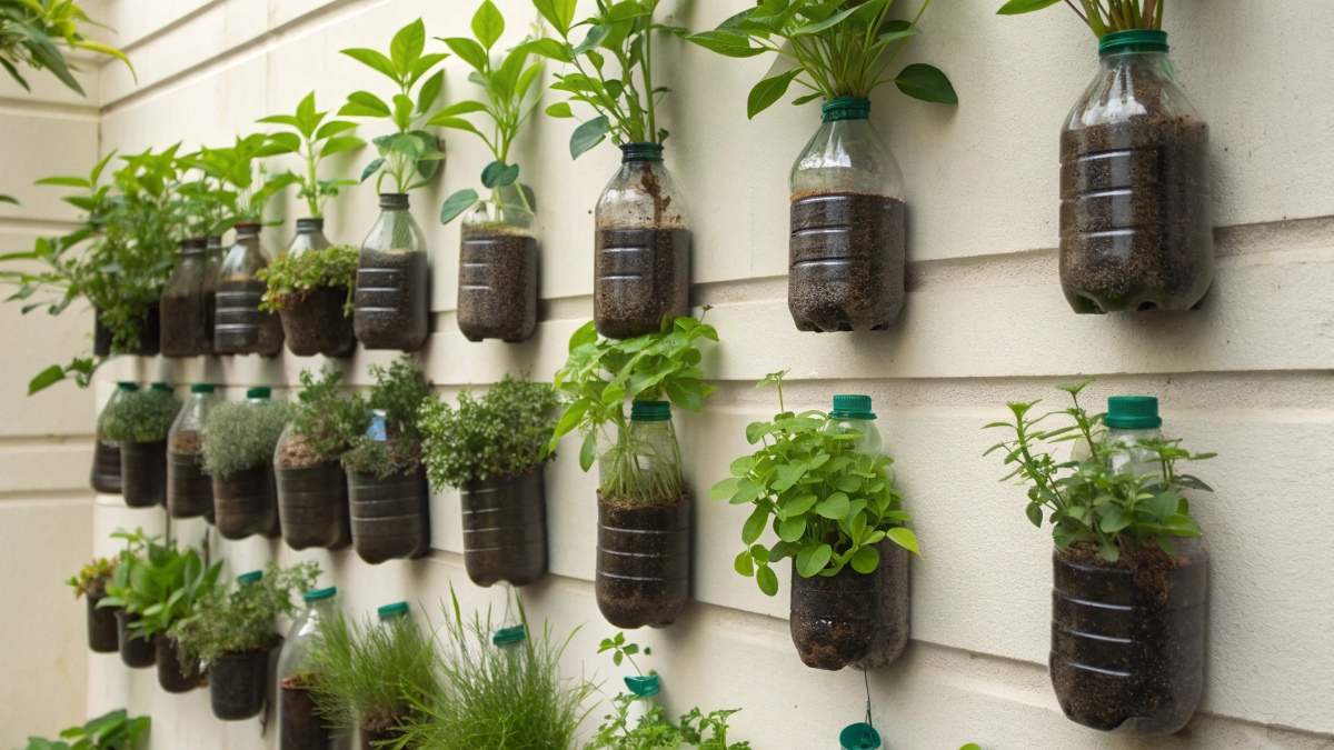 Bottle Capillary Wall Garden