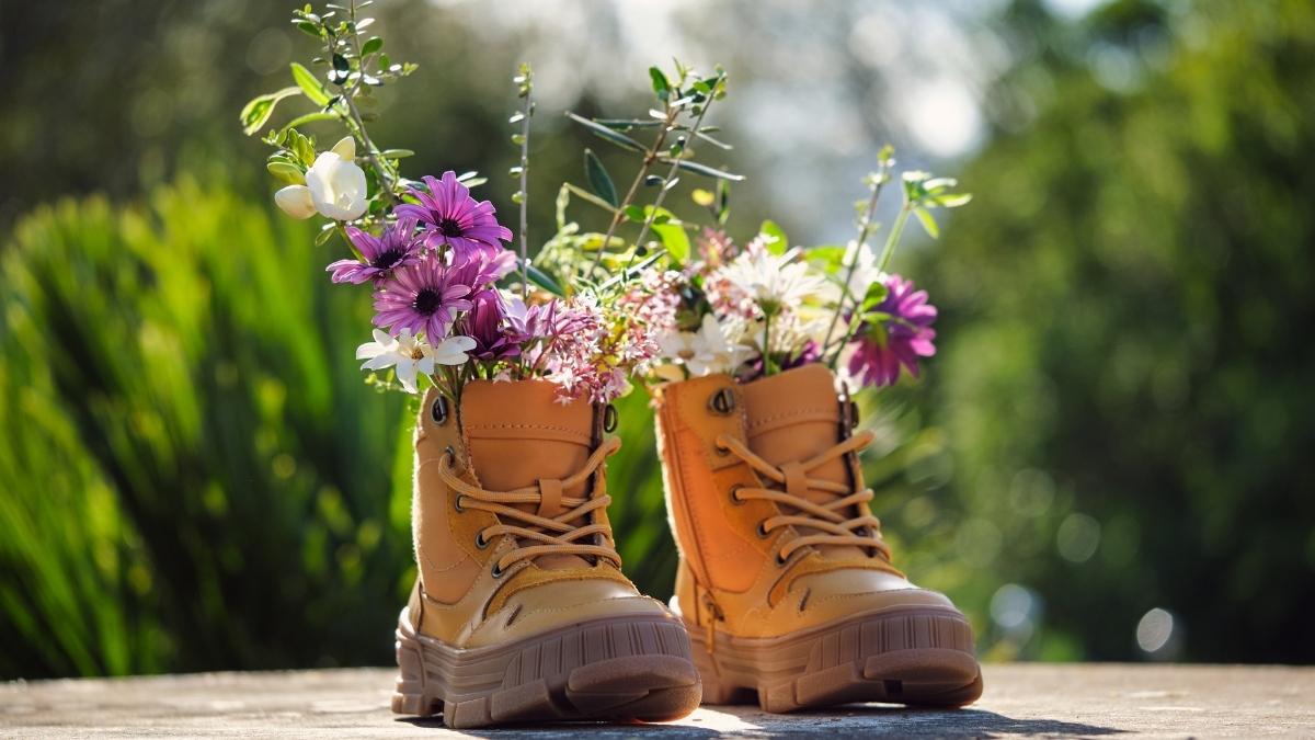 Repurposed Boot or Shoe Planter